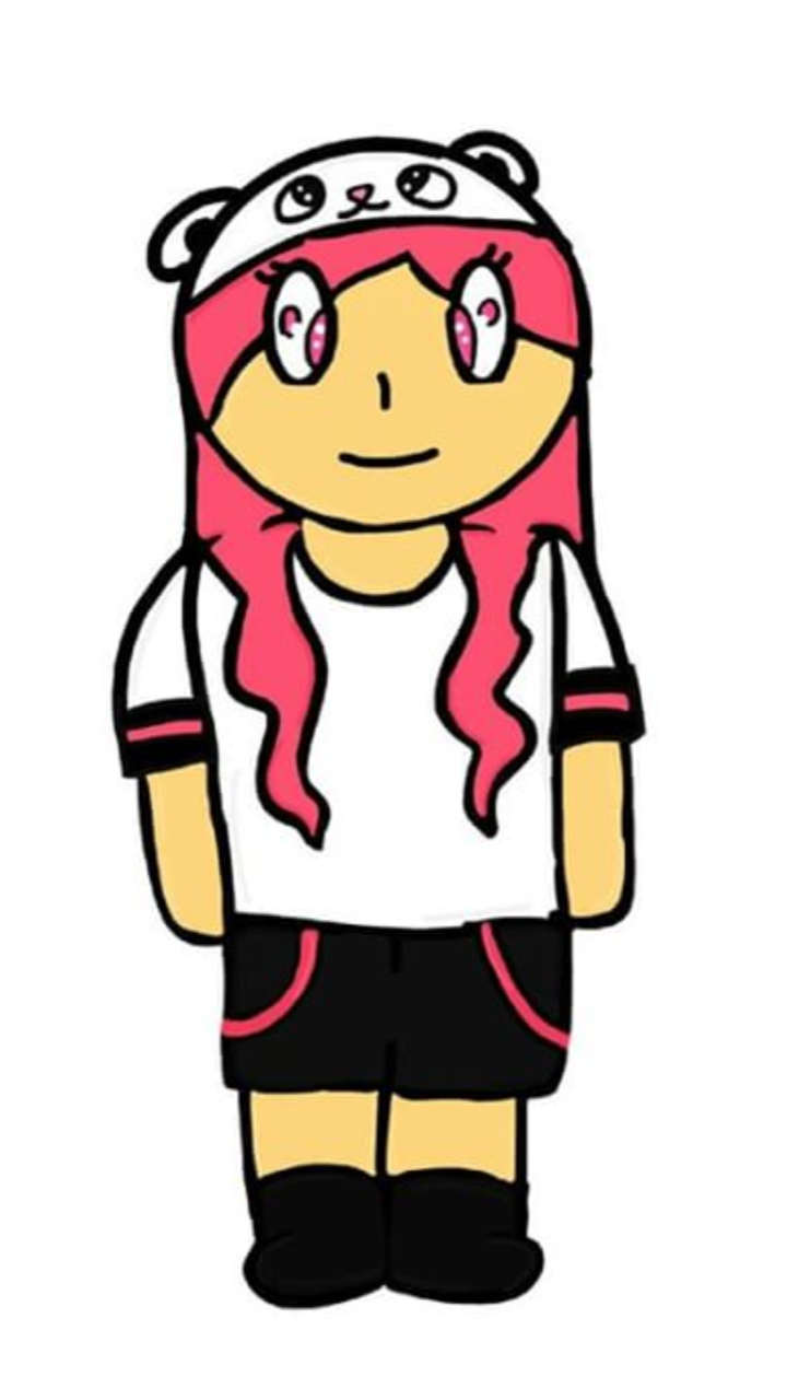 drawing of my old friend Poonda's Minecraft skin.