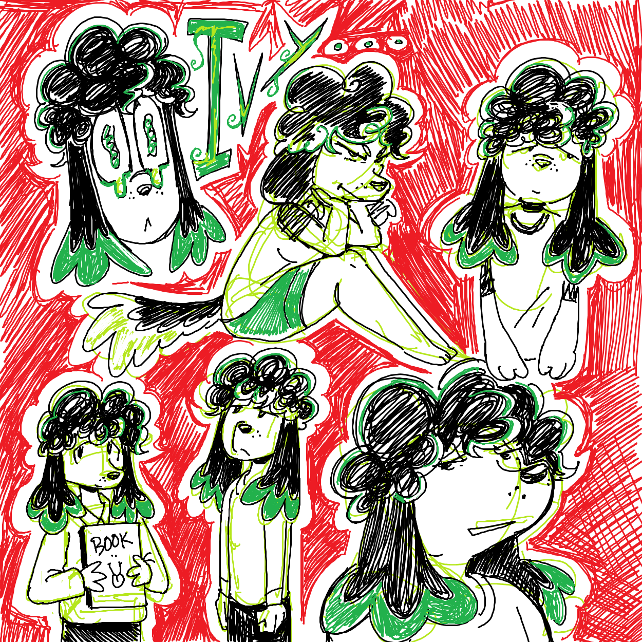 ms paint sketches of my oc ivy