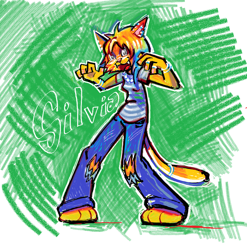ms paint drawing of my oc silvia